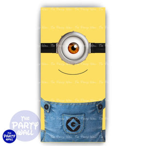 Minions - Funda para mampara de punta redonda o rectangular Mampara de punta redonda