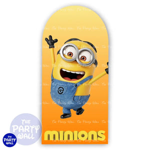 Minions - Funda para mampara de punta redonda o rectangular Mampara de punta redonda