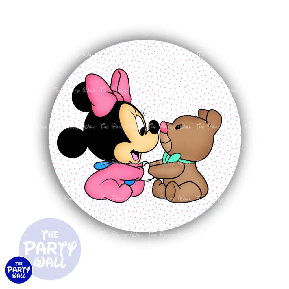 Minnie Mouse Bebé - Funda para mampara circular Circular