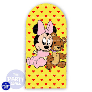 Minnie Mouse Bebé - Funda para mampara de punta redonda o rectangular Mampara de punta redonda