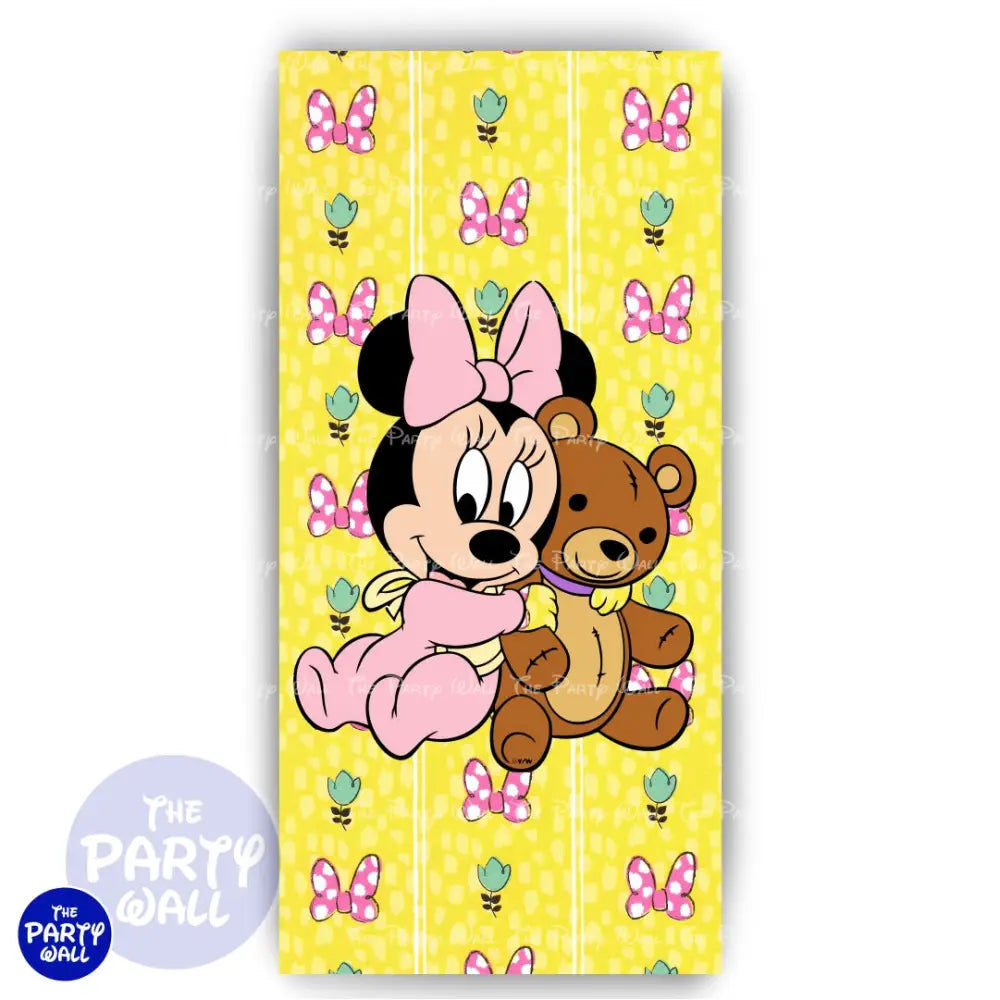 Minnie Mouse Bebé - Funda para mampara de punta redonda o rectangular Mampara de punta redonda