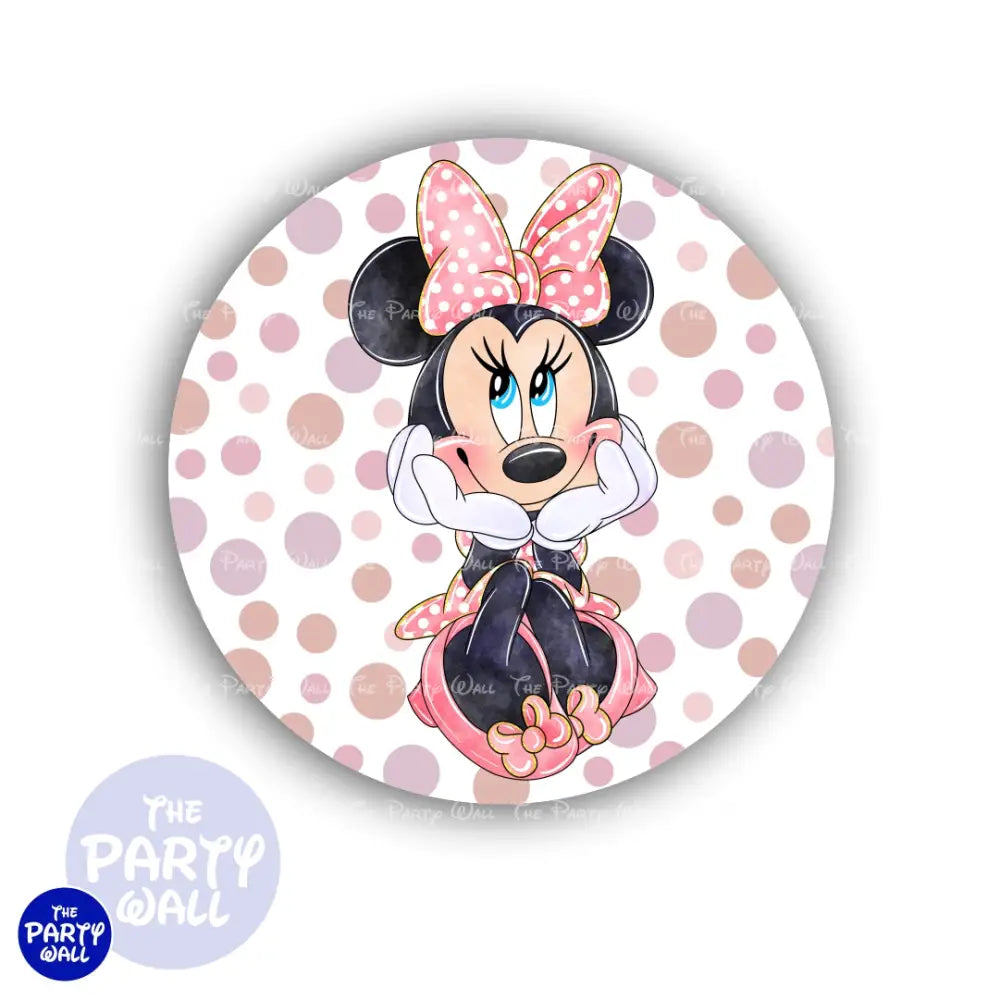 Minnie Mouse - Funda para mampara circular Circular