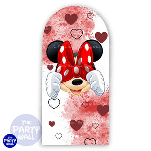 Minnie Mouse Funda para mampara de punta redonda o rectangular Mampara de punta redonda