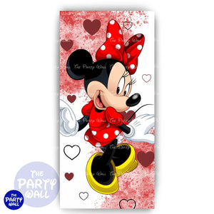 Minnie Mouse Funda para mampara de punta redonda o rectangular Mampara de punta redonda