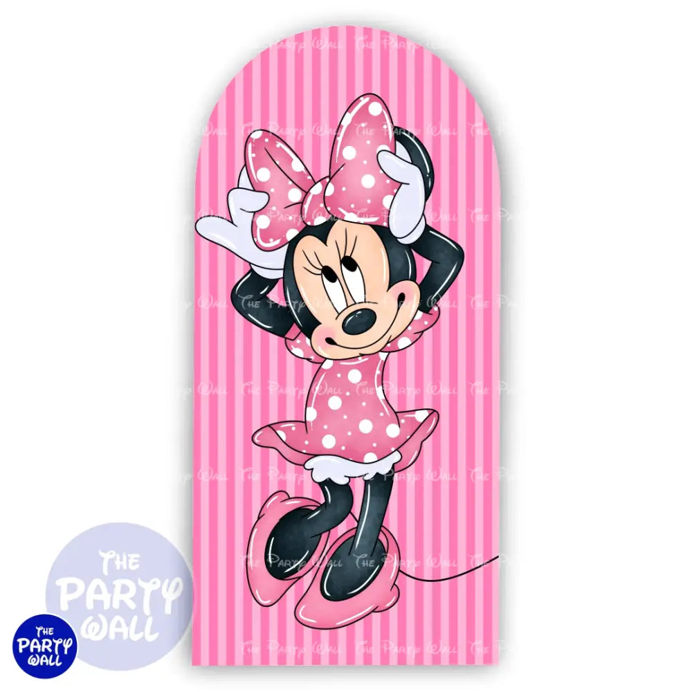 Minnie Mouse - Funda para mampara de punta redonda o rectangular Mampara de punta redonda