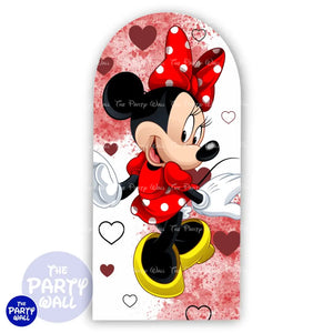 Minnie Mouse Funda para mampara de punta redonda o rectangular Mampara de punta redonda
