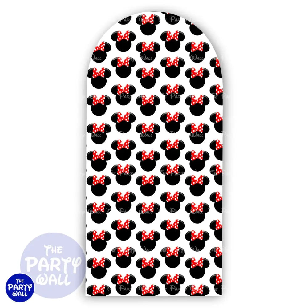 Minnie Mouse - Funda para mampara de punta redonda o rectangular Mampara de punta redonda