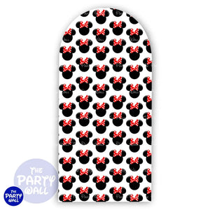 Minnie Mouse - Funda para mampara de punta redonda o rectangular Mampara de punta redonda