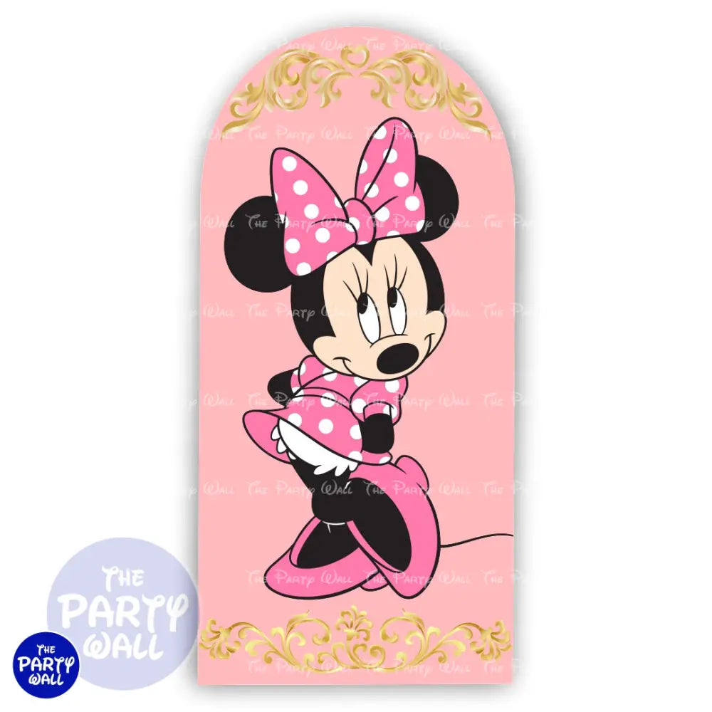 Minnie Mouse - Funda para mampara de punta redonda o rectangular Mampara de punta redonda