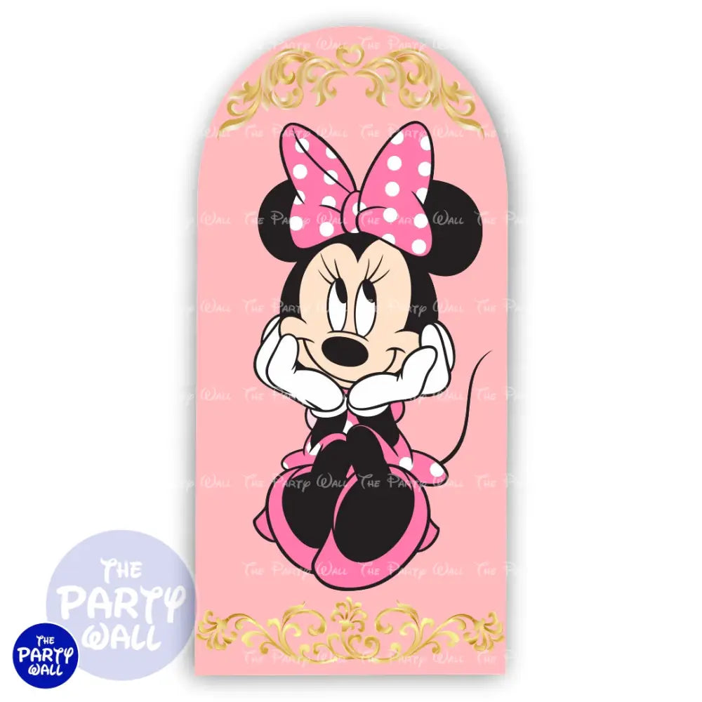 Minnie Mouse - Funda para mampara de punta redonda o rectangular Mampara de punta redonda