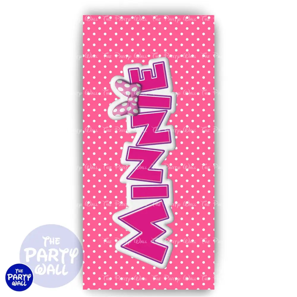 Minnie Mouse - Funda para mampara de punta redonda o rectangular Mampara de punta redonda