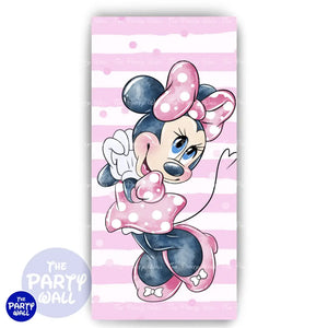 Minnie Mouse - Funda para mampara de punta redonda o rectangular Mampara de punta redonda