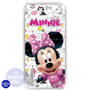 Minnie Mouse - Funda para mampara de punta redonda o rectangular Mampara de punta redonda
