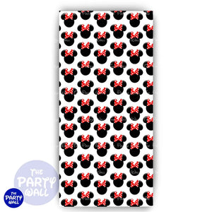 Minnie Mouse - Funda para mampara de punta redonda o rectangular Mampara de punta redonda