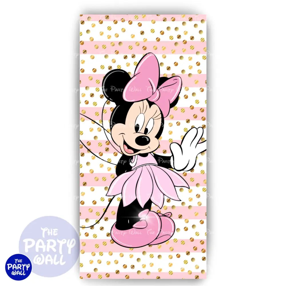 Minnie Mouse - Funda para mampara de punta redonda o rectangular Mampara de punta redonda