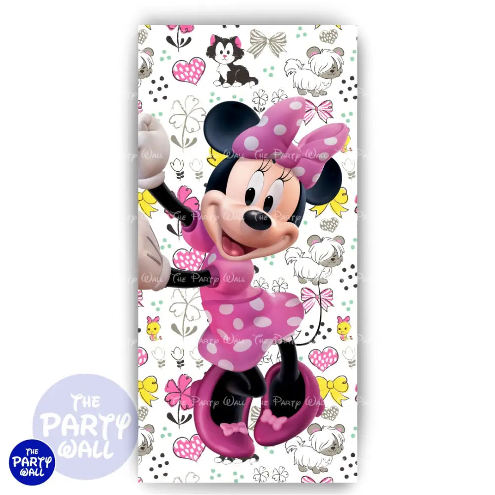 Minnie Mouse - Funda para mampara de punta redonda o rectangular Mampara de punta redonda