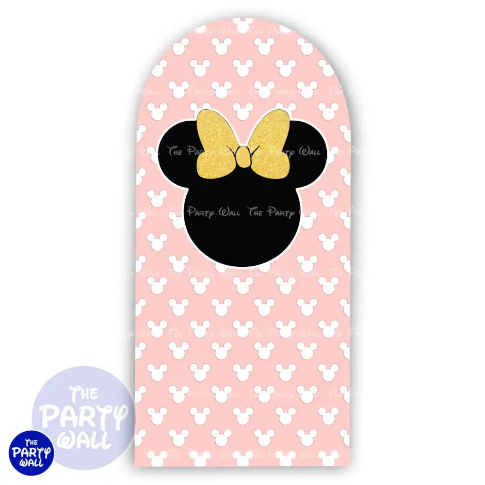Minnie Mouse - Funda para mampara de punta redonda o rectangular Mampara de punta redonda
