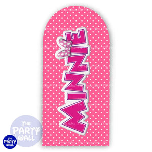 Minnie Mouse - Funda para mampara de punta redonda o rectangular Mampara de punta redonda