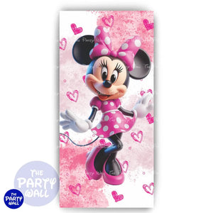 Minnie Mouse - Funda para mampara de punta redonda o rectangular Mampara de punta redonda