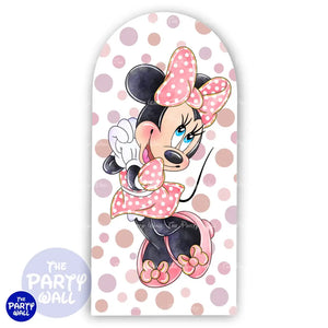 Minnie Mouse - Funda para mampara de punta redonda o rectangular Mampara de punta redonda