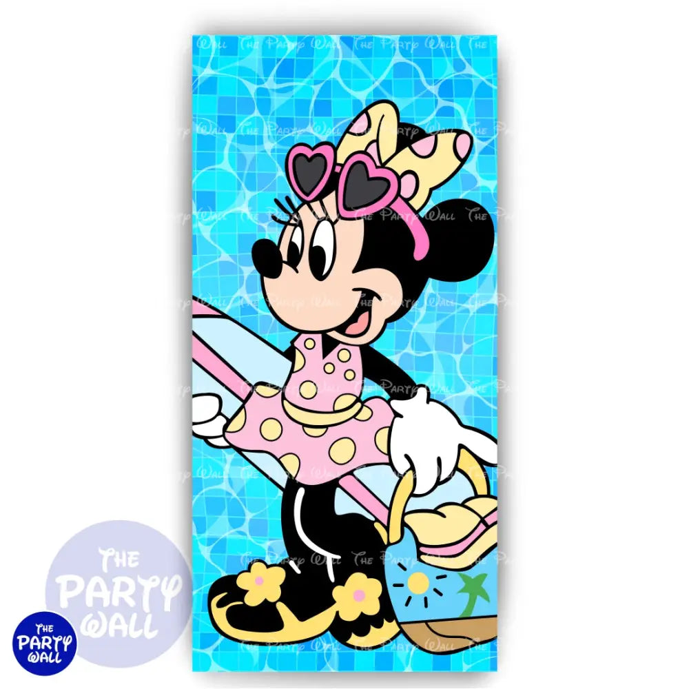 Minnie Mouse Pool Party - Funda para mampara de punta redonda o rectangular Mampara de punta redonda