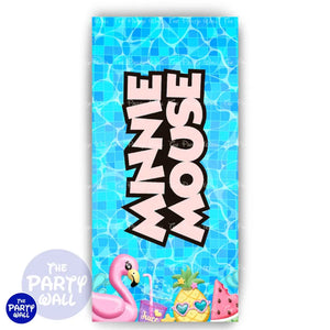 Minnie Mouse Pool Party - Funda para mampara de punta redonda o rectangular Mampara de punta redonda