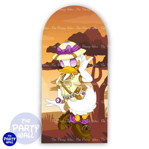 Minnie Mouse Safari - Funda para mampara de punta redonda o rectangular Mampara de punta redonda