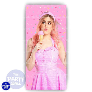 Mis Pastelitos - Funda para mampara de punta redonda o rectangular Mampara de punta redonda