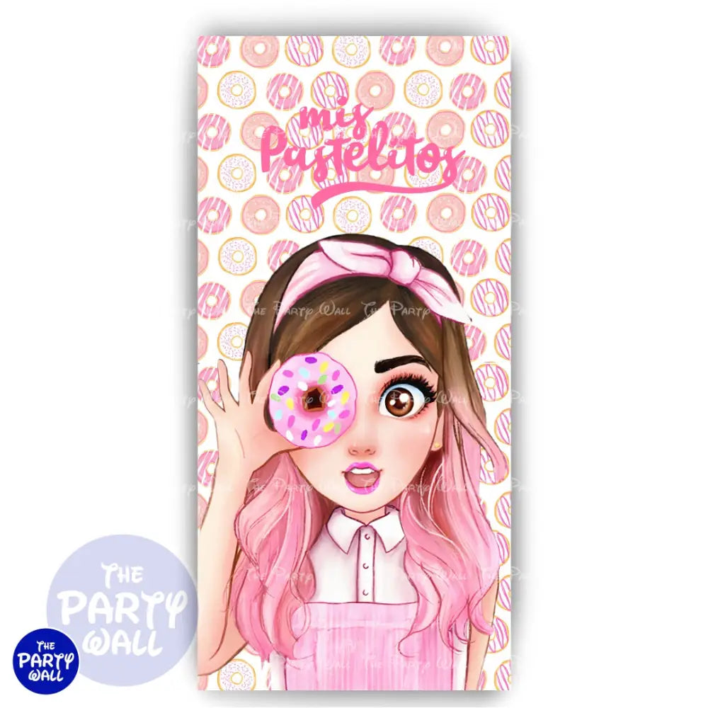 Mis Pastelitos - Funda para mampara de punta redonda o rectangular Mampara de punta redonda