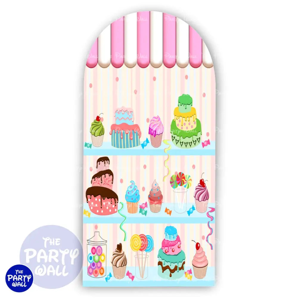 Mis Pastelitos - Funda para mampara de punta redonda o rectangular Mampara de punta redonda