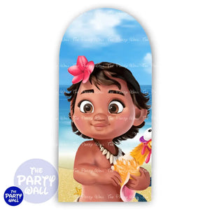Moana - Funda para mampara de punta redonda o rectangular Mampara de punta redonda