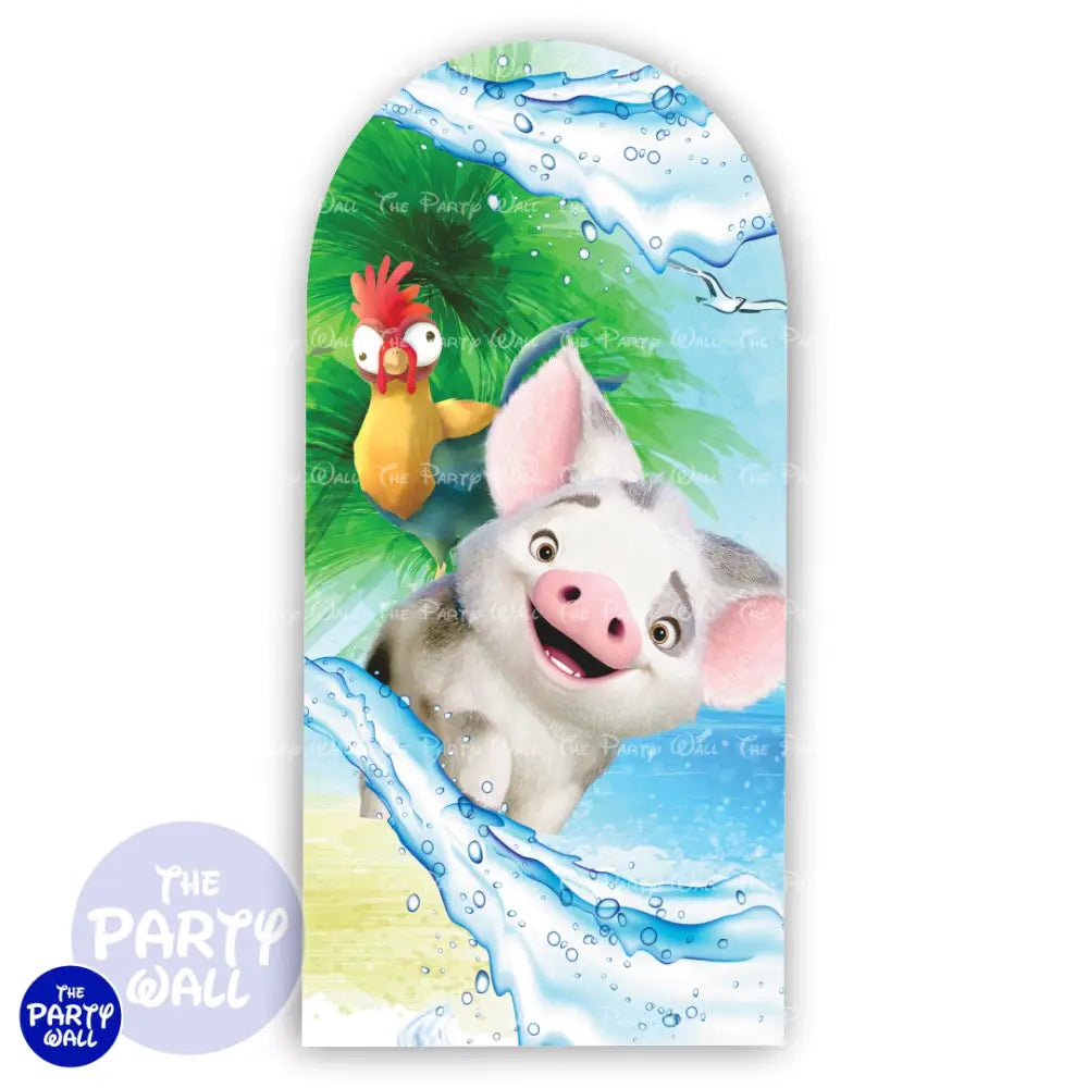 Moana - Funda para mampara de punta redonda o rectangular Mampara de punta redonda