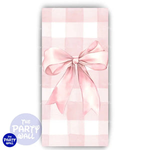 Moño - Funda para mampara de punta redonda o rectangular Mampara de punta redonda