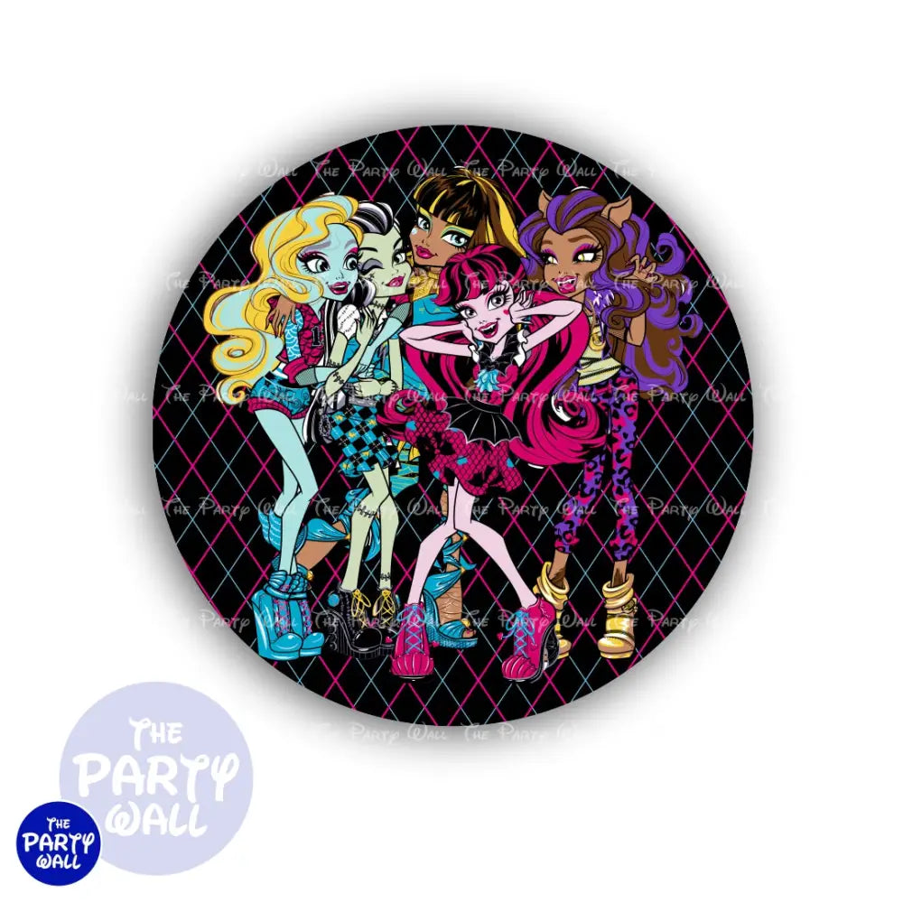 Monster High - Funda para mampara circular Circular