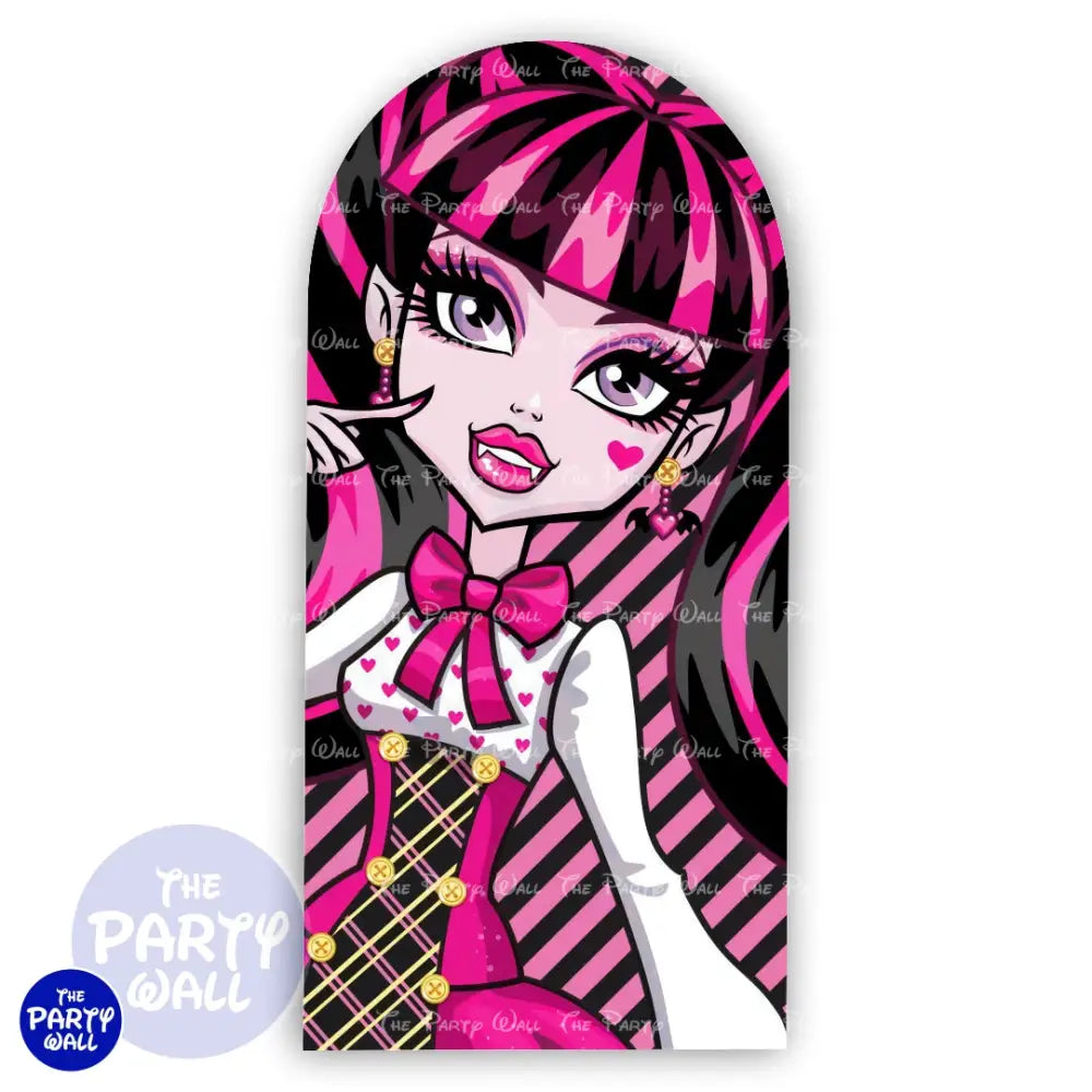 Monster High - Funda para mampara de punta redonda o rectangular Mampara de punta redonda