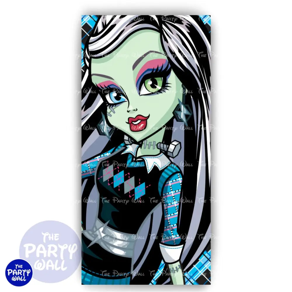 Monster High - Funda para mampara de punta redonda o rectangular Mampara de punta redonda