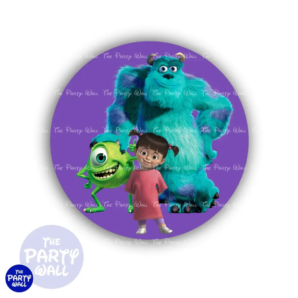 Monsters Inc - Funda para mampara circular Circular