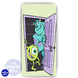Monsters Inc - Funda para mampara de punta redonda o rectangular Mampara de punta redonda