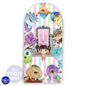Monsters Inc - Funda para mampara de punta redonda o rectangular Mampara de punta redonda