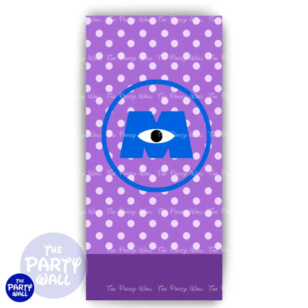 Monsters Inc - Funda para mampara de punta redonda o rectangular Mampara de punta redonda