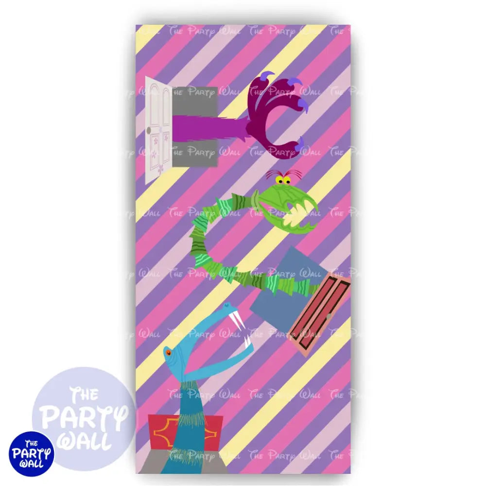 Monsters Inc - Funda para mampara de punta redonda o rectangular Mampara de punta redonda