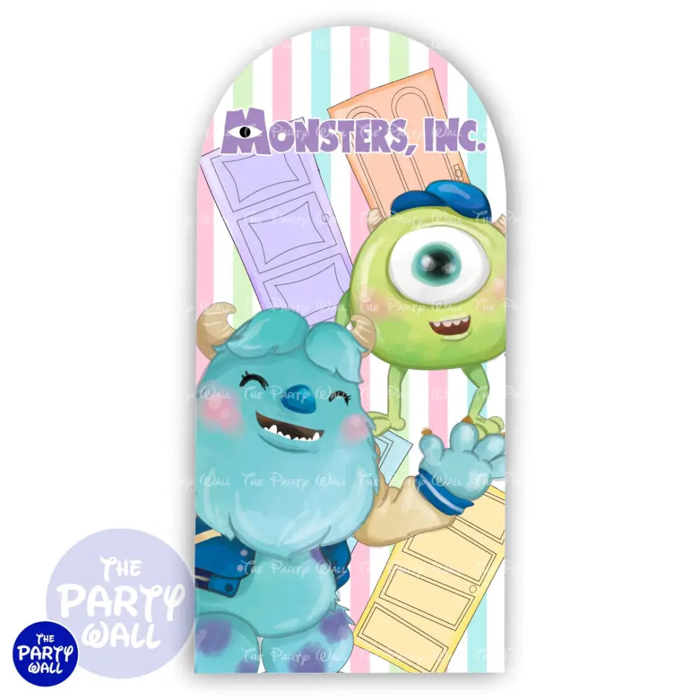 Monsters Inc - Funda para mampara de punta redonda o rectangular Mampara de punta redonda