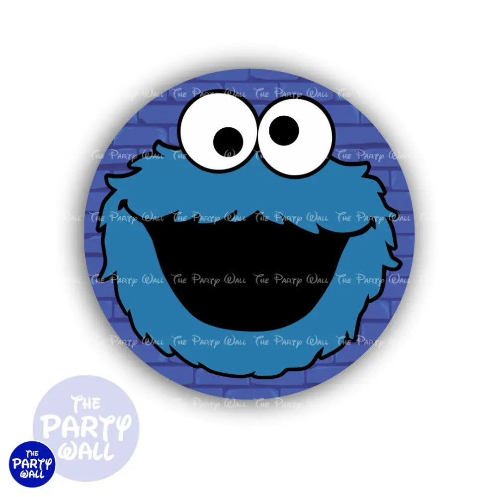 Monstruo Come Galleta - Funda para mampara circular Circular