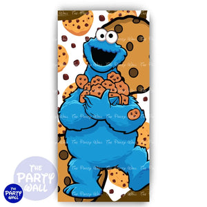 Monstruo Come Galleta - Funda para mampara de punta redonda o rectangular Mampara de punta redonda