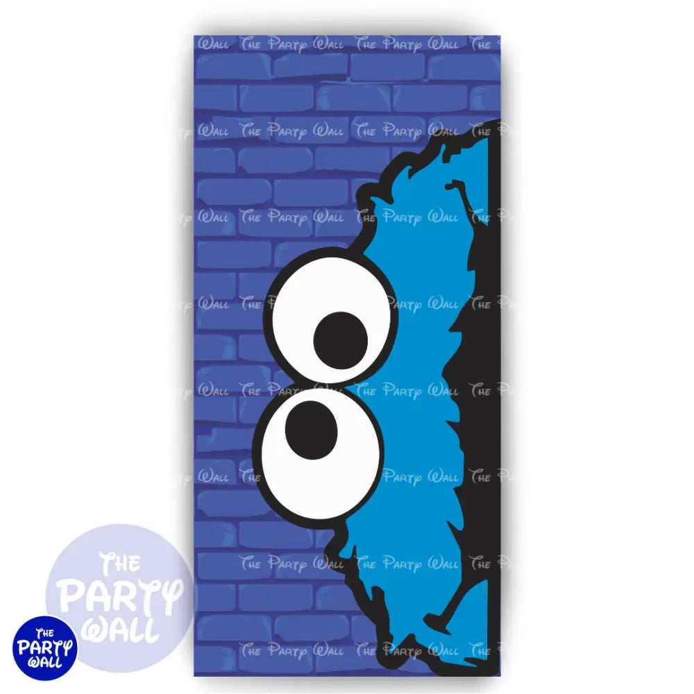 Monstruo Come Galleta - Funda para mampara de punta redonda o rectangular Mampara de punta redonda