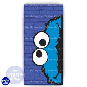 Monstruo Come Galleta - Funda para mampara de punta redonda o rectangular Mampara de punta redonda