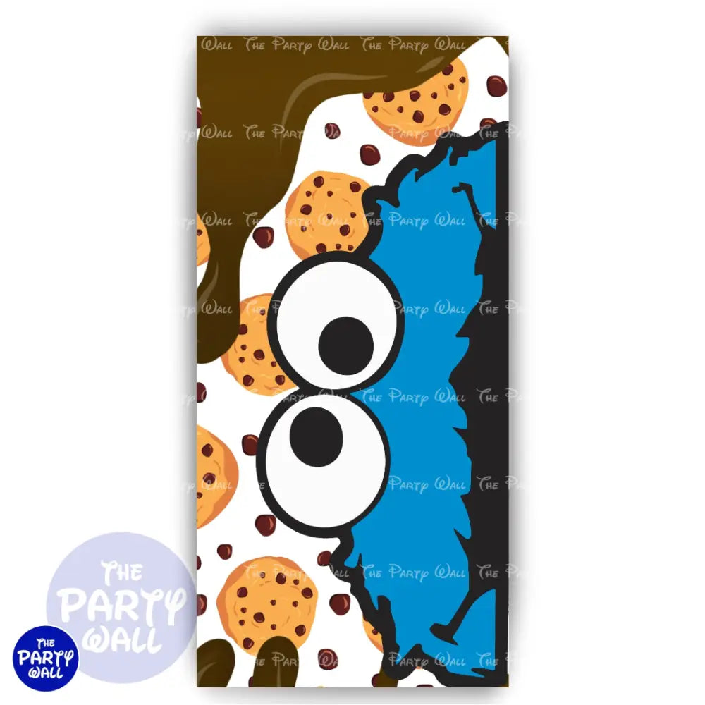 Monstruo Come Galleta - Funda para mampara de punta redonda o rectangular Mampara de punta redonda