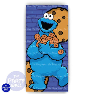 Monstruo Come Galleta - Funda para mampara de punta redonda o rectangular Mampara de punta redonda