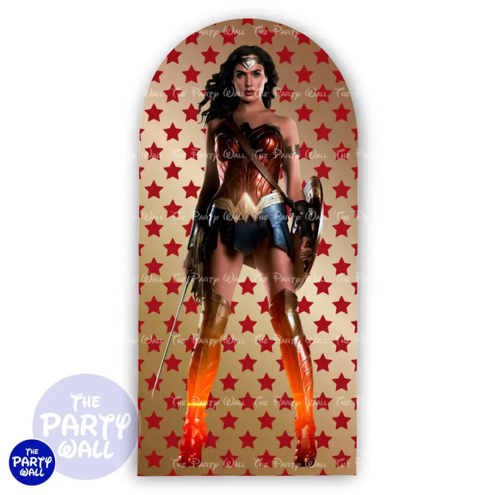 Mujer Maravilla - Funda para mampara de punta redonda o rectangular Mampara de punta redonda