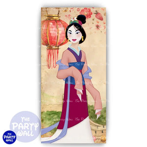 Mulan - Funda para mampara de punta redonda o rectangular Mampara de punta redonda